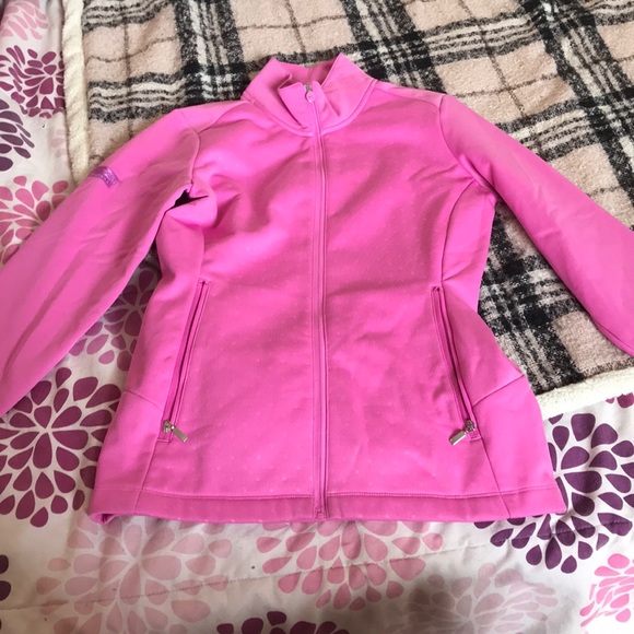 Nike Golf pink with pink polka dots sweater - Picture 1 of 2